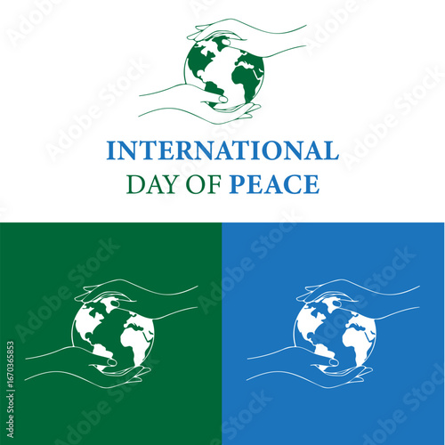 Hands gently cradle the Earth, symbolizing global unity and the International Day of Peace.