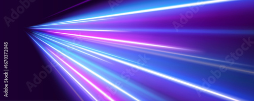 Bright speed lines in a curved swirl form a vibrant neon wake effect. The glowing sparks and motion blur enhance the dynamic appearance. Great for game effects or energetic backgrounds.