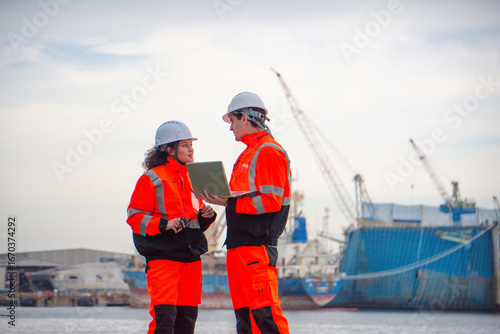 Port and Harbor Engineers are planning the construction of harbors and other marine facilities.