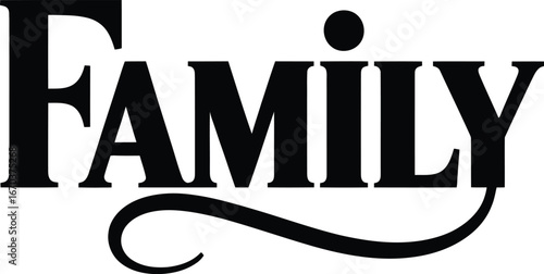 Elegant "Family" Word Art