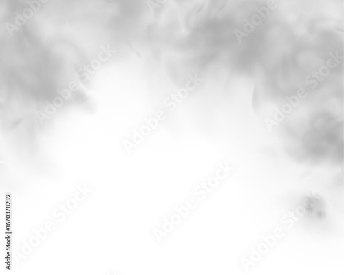 Transparent smoke trail forming a dynamic swirling pattern in mid-air. The vapor is detailed and semi-opaque, resembling a motorcycle exhaust. Useful for speed, motion, or fire effects.