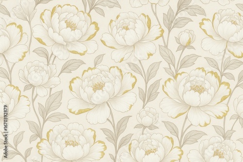 Wallpaper Mural Elegant floral seamless pattern. Torontodigital.ca