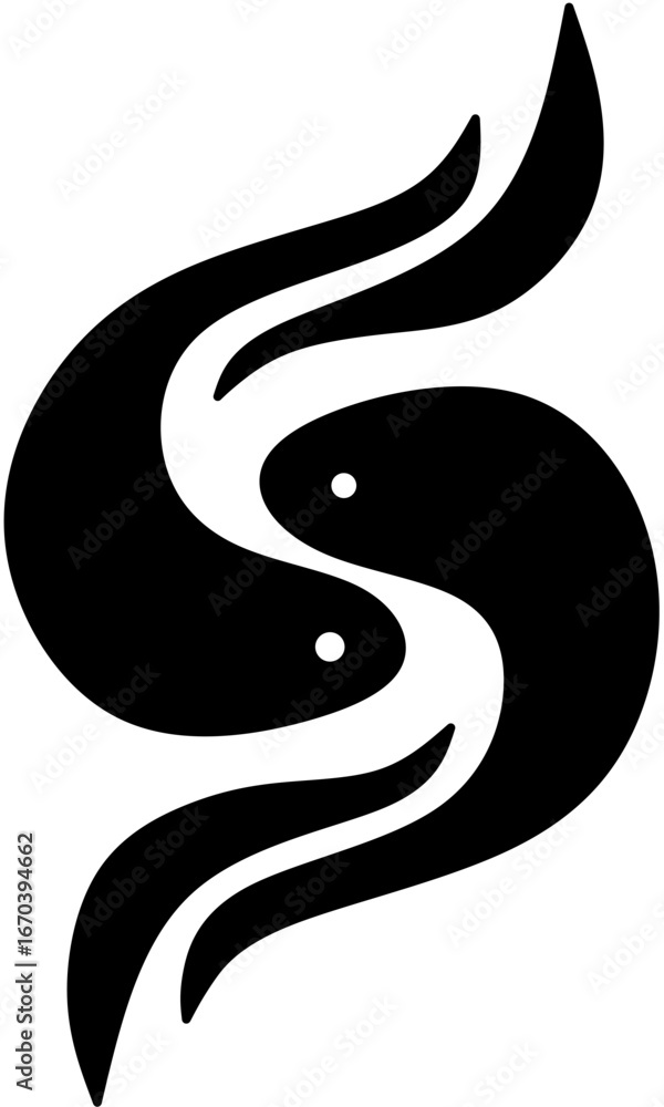 Fototapeta premium Fish Black color