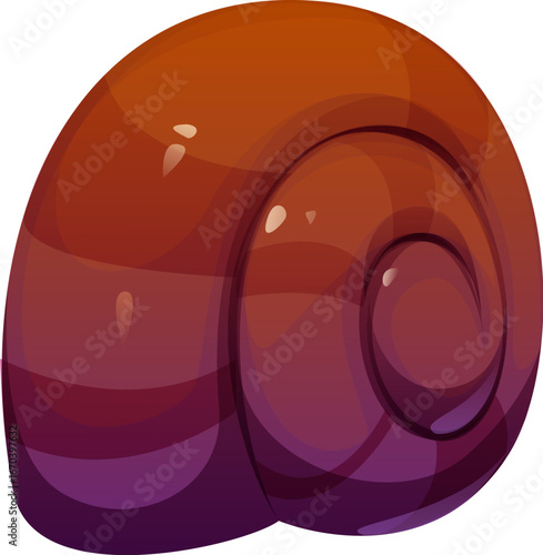 Cartoon underwater font sea mollusc shell digit 0 zero. Aquatic nature creature typeface digit, underwater wildlife isolated vector typeset figure or number, sea life animal math font numeral symbol