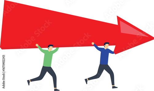Business people employee connect arrow. concept of Team, collaboration, teamwork, organization, together and career growth

