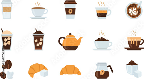 Enjoy delicious coffee drinks and pastries with this charming cafe menu