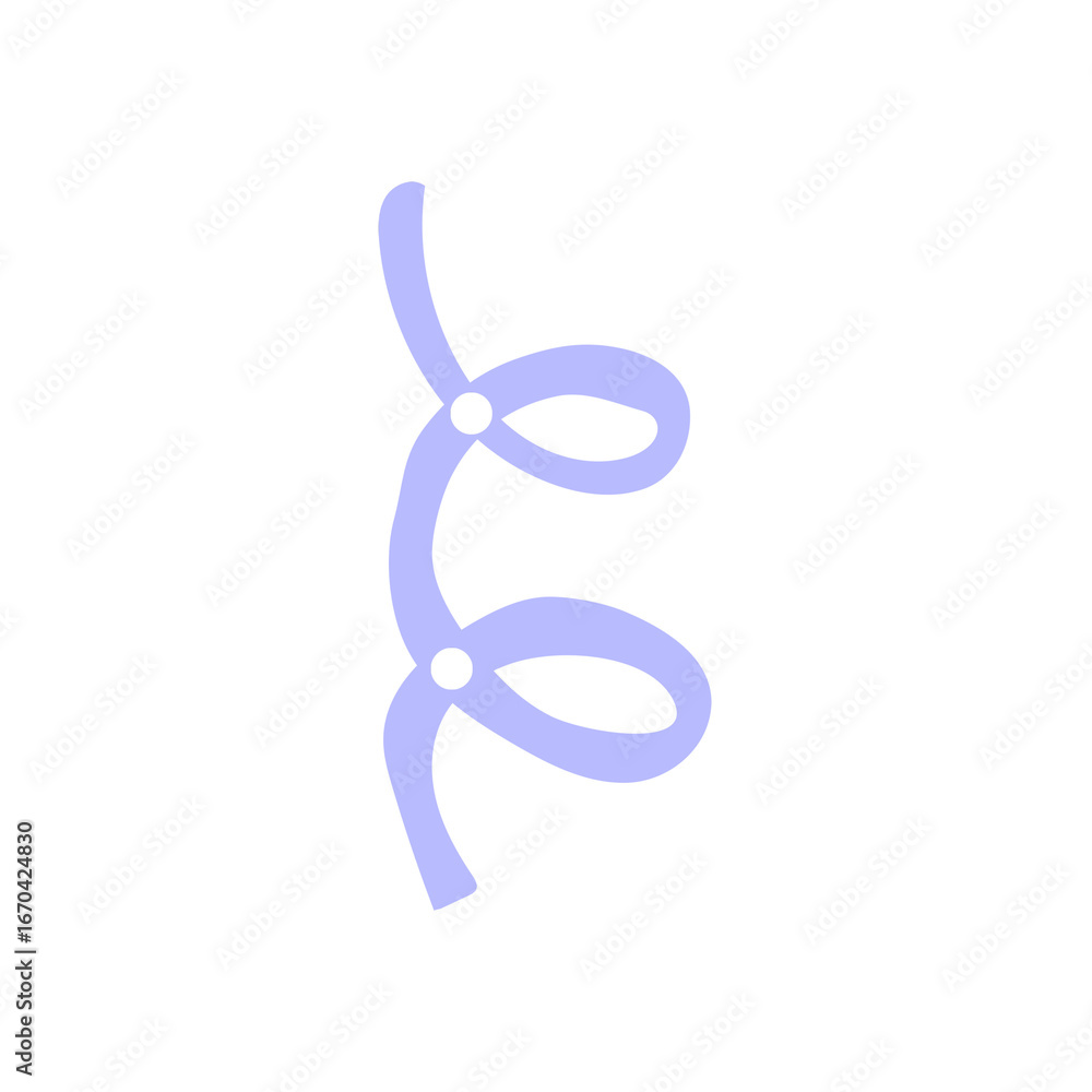 Obraz premium blue ribbon on white background