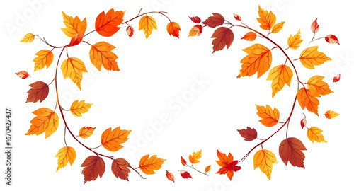 autumn leaves frame, fall foliage border, maple leaves border, oak leaves frame, autumn wreath vector, autumn edge design, fall season frame, leaf corner decoration, colorful leaves border, autumn dec