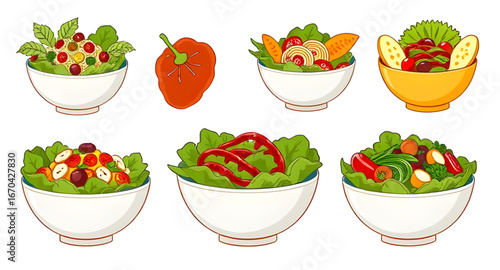 salad outline drawing, salad bowl doodle, salad graphic, cartoon diet food, fresh veggie salad cartoon, salad food art, salad lunch cartoon, cartoon side dish, bowl of greens cartoon, salad colorful c