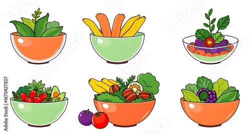 salad art, salad with dressing cartoon, salad outline drawing, salad bowl doodle, salad graphic, cartoon diet food, fresh veggie salad cartoon, salad food art, salad lunch cartoon, cartoon side dish, 