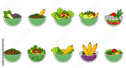 veggie bowl illustration, cartoon healthy meal, salad sketch cartoon, vegetarian food cartoon, salad art, salad with dressing cartoon, salad outline drawing, salad bowl doodle, salad graphic, cartoon 