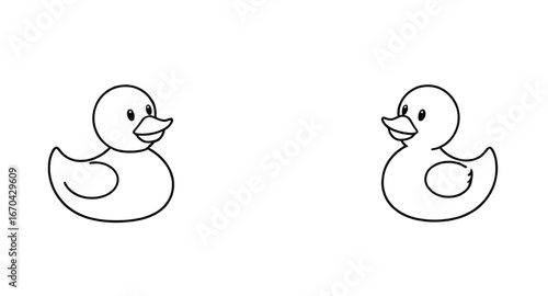 duck, cartoon, icon, cute, animal, vector, illustration, bird, character, yellow, adorable, mascot, graphic, design, childish, funny, playful, kids, clipart, simple, outline, drawing, doodle, baby, be