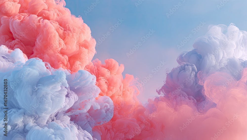 Obraz premium Chromatic Nebulae A Futuristic Dreamscape