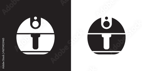 airfryer icon on white background	