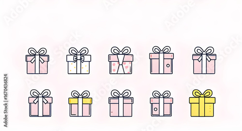 set of gift boxes, gift box collection, present boxes, wrapped gifts, gift pack set, festive boxes, colorful gift boxes, ribbon bows, birthday gifts, holiday presents, surprise boxes, celebration gift