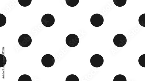 Minimal Black Polka Dot Pattern Icon.