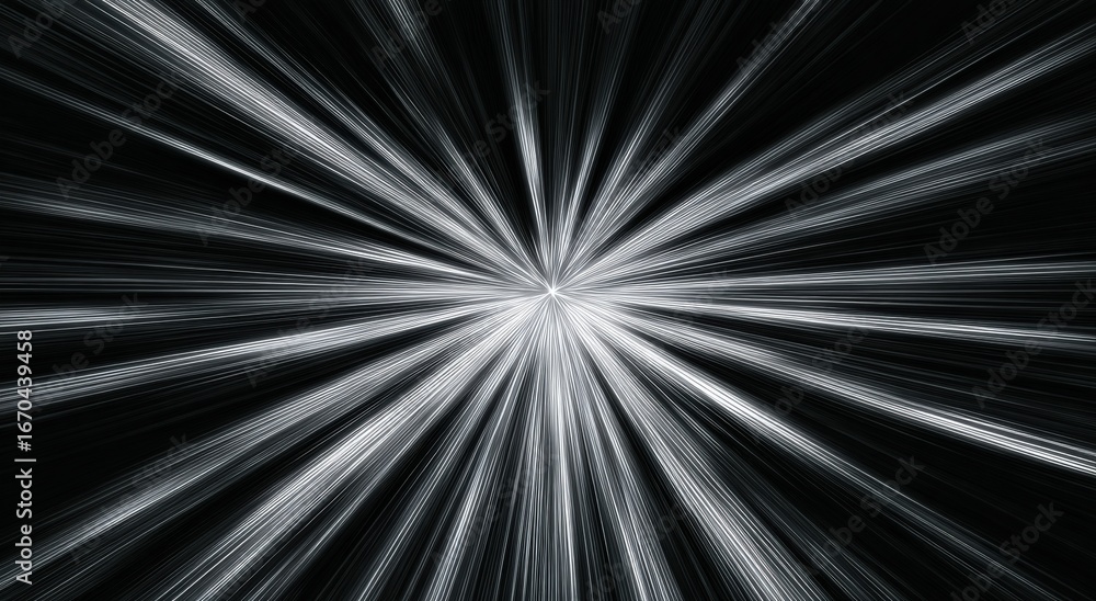 Fototapeta premium Radial blur, black and white