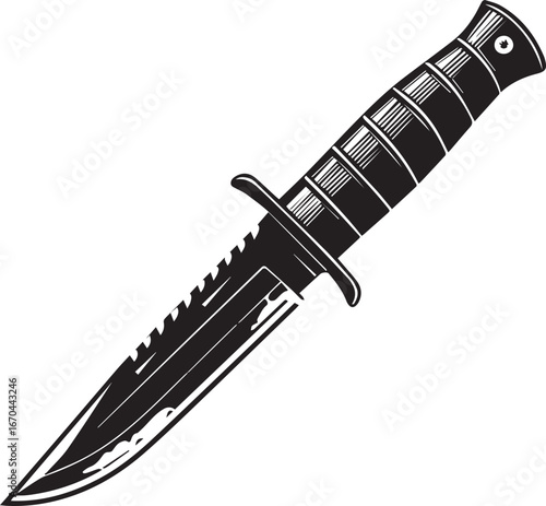 Military combat knife