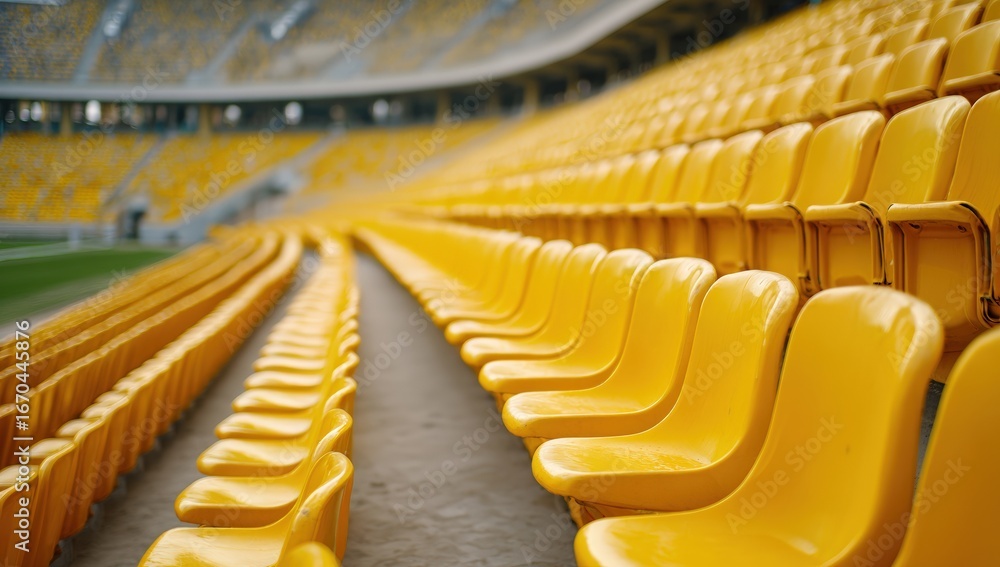 Obraz premium Empty stadium seats