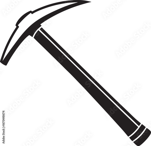 Pickaxe Tool Silhouette Graphic