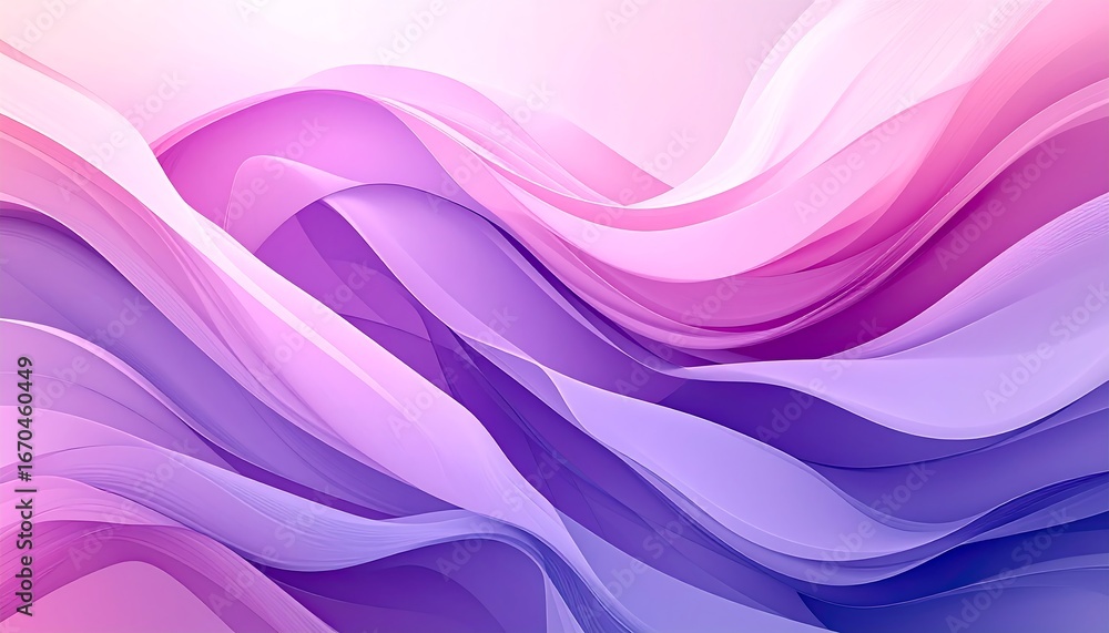 Obraz premium Abstract Purple Pink Waves Flow.