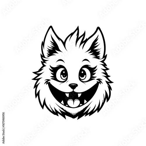 Whimsical creature with exaggerated features showcasing an engaging and playful illustration in