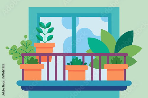 window with flowers