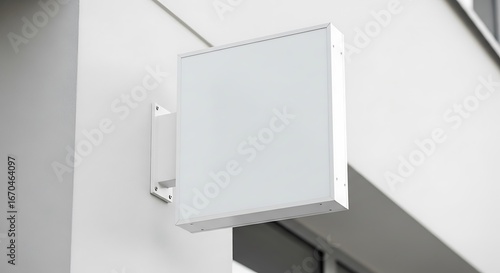 Square Small Sign Mockup – Blank Board