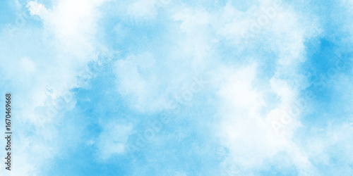 abstract blue watercolor splash stroke background, Light sky blue watercolor background, bright multicolor hand drawn illustration, aquarelle painted blue texture design.