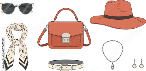 Stylish accessories collection for a chic modern look