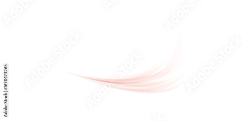 Fotografie Hot air flow effect isolated on transparent background