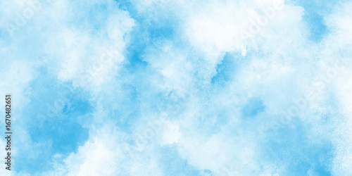 abstract blue watercolor splash stroke background, Light sky blue watercolor background, bright multicolor hand drawn illustration, aquarelle painted blue texture design.
