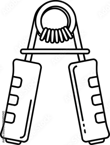 Hand strengthener tool with spring equipment for fitness and exercise at home