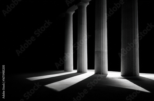 Wallpaper Mural Ancient columns bathed in light (1) Torontodigital.ca