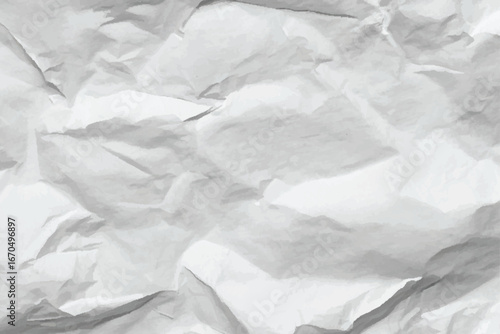 Abstract white design with crumpled paper texture background. old white paper texture design and vector design