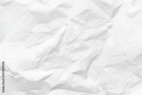 Abstract white design with crumpled paper texture background. old white paper texture design and vector design