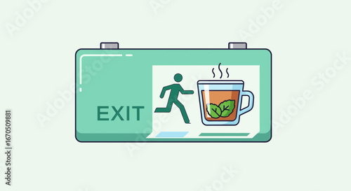 Emergency Exit From Daily Stress With Refreshing Tea And Enjoy Moment