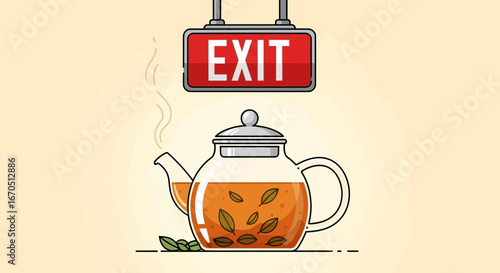 Exit Strategy A Cup Of Tea To Relieve Stress And Prepare To Leave