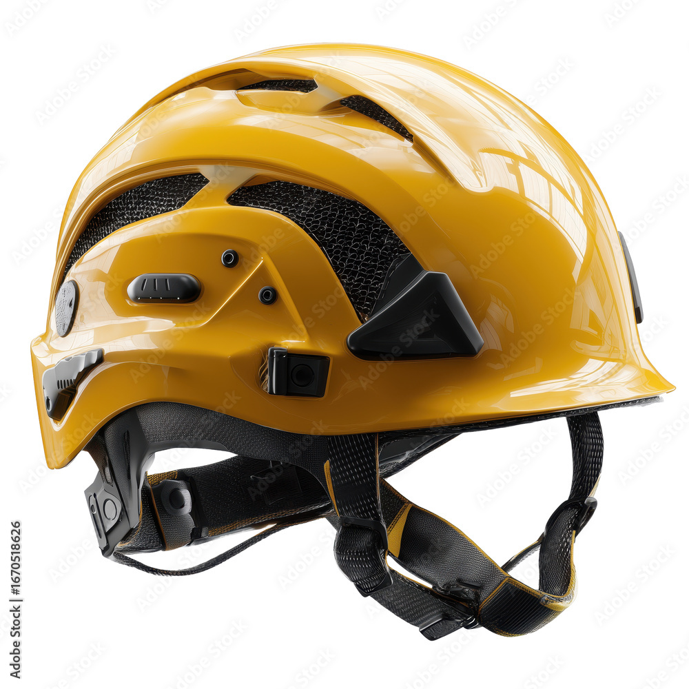 Fototapeta premium Safety helmet designed for construction and industrial work with advanced features for protection and comfort