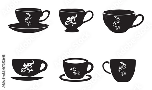coffee cup icon, Coffee cup silhouette , Tea Cup  icon,  tea doodle collection icon, vector illustration