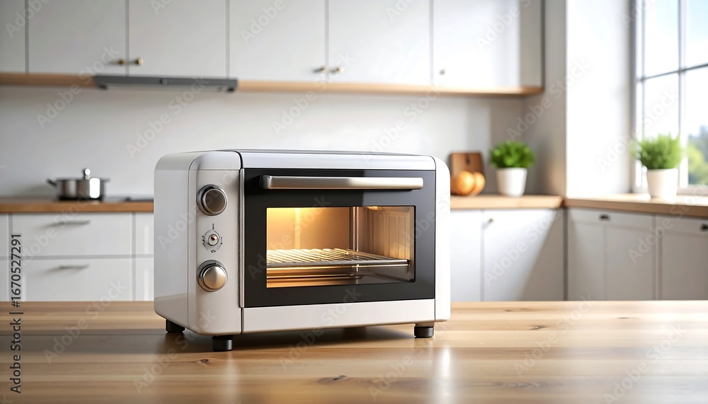 Fototapeta premium Modern oven baking in kitchen.