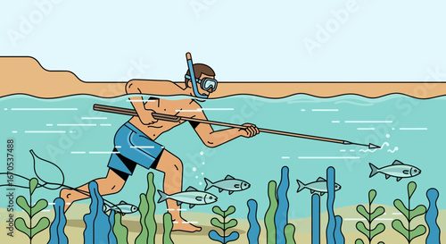 Spearfishing Adventures In Clear Ocean Waters With Abundant Marine Life