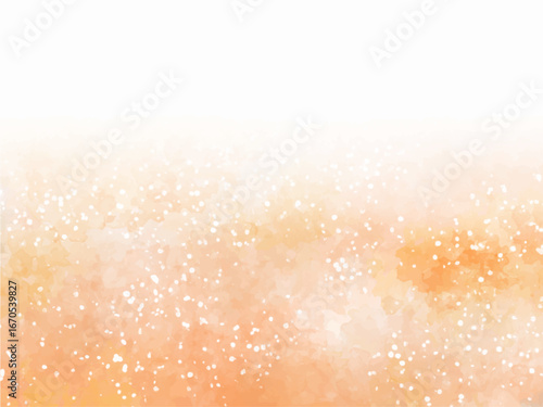 秋の紅葉のイメージの背景素材。水彩風テクスチャー。キラキラした光の輝き。コピースペース