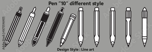 Pen Line Art Style