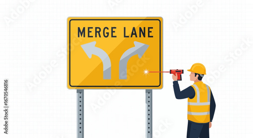 Road Safety Assessment Using Laser Technology at Merge Lane Junctions