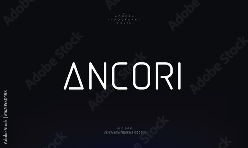 modern stylish capital alphabet letter logo design
