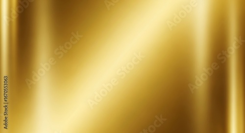 Luxurious Polished Golden Metallic Surface with Smooth Gradient and Subtle Vertical Light Reflections