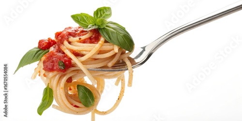 Forkful of Spaghetti with T...