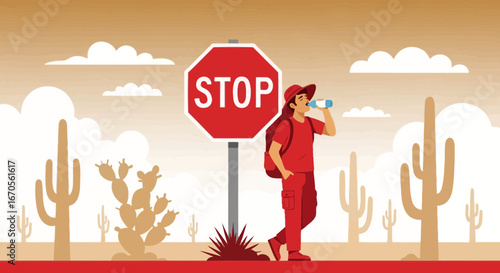 Stay Hydrated And Observe The Desert Trail Signals For Safety Journey
