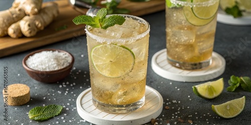 Refreshing Ginger Lime Fizz...